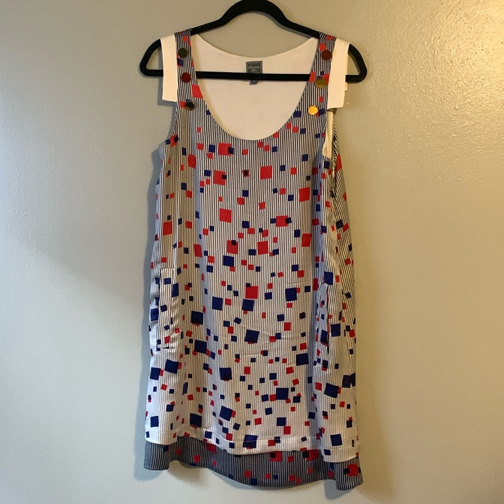 Seventy Two Changes sz 6 Retro Silk Striped Dress/Long Tunic Size 6